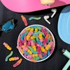 image:imageTrolli Peachie Os Rings Sour Gummy Candy 63 Ounce Bags Pack of 8Sour Brite Squad 63 oz 8 Pack