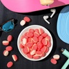 image:imageTrolli Peachie Os Rings Sour Gummy Candy 63 Ounce Bags Pack of 8Strawberry Puffs 425 oz 12 Pack